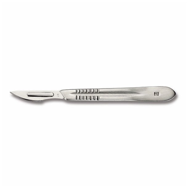 Scalpel knive with metal handle And 2 spare blades 150 mm