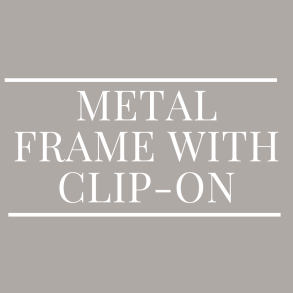 Metal frame with magnetic clip-on