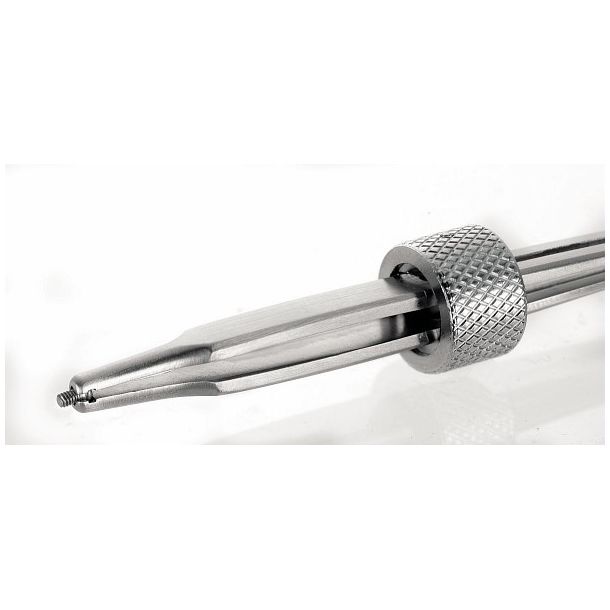 Screw Holding Tweezer, lockable with ribbed tips Pincetter Lindcon