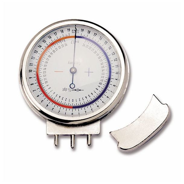 Lens Clock for base curve (minus & plus) in quater diopter Optisk