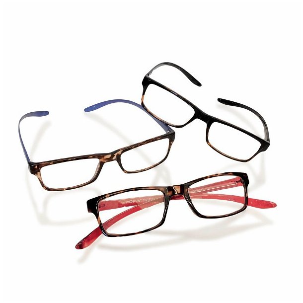 Lsebrille model unisex, "Smart Collection" +2,00|Demi/Blue