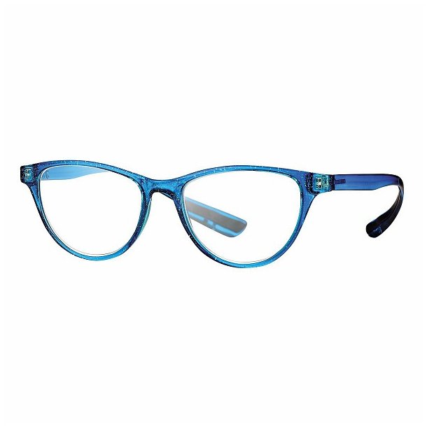 Lsebrille - Model "Design Collection"  +3,00|Shiny Glitter Turquoise