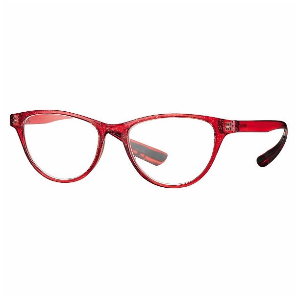 Lsebrille - Model "Design Collection"  +1,00|Shiny Glitter Red