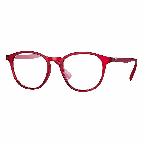 Lsebrille m/Blue Light Filter - Model "Design Collection", Udget spar 20% +3,50|Matt Red