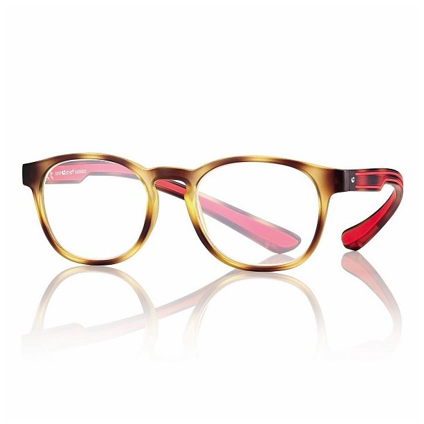 Lsebrille m/Blue Light Filter - Model "Design Collection" +3,50|Matt Demi/Red