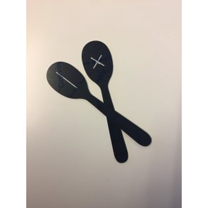 Coverskeer, sort med hhv. kryds og vertical linie - 1 s�t - Nr. 000760