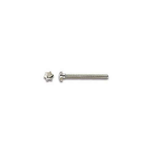 Nickelsilver screws allthreadstar largeheadH2.55 M1.2 L13mm