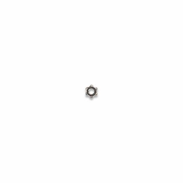 Star nut M1.2 L2,55mm. made of nickel