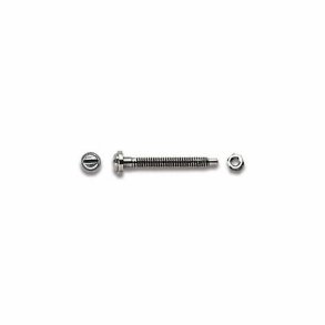 Rimless s/steel screws M1,2 H2,5 L=13mm. with nuts