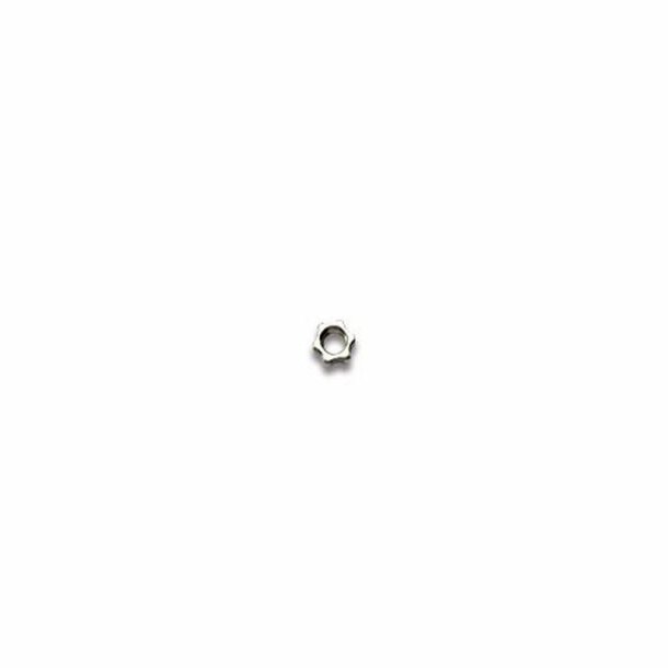 Nickel silver star nuts M 1,5mm.