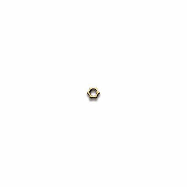 Star nuts gold colour M1,4mm.H2,6 for rimless frames screws