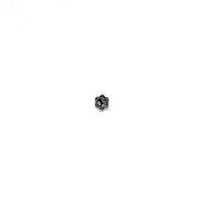 Black dome nuts M1,4  K2,2 L=2,0mm. for rimless screws