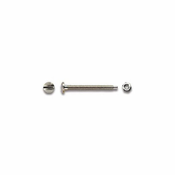 Rimless screw with nut nickelsilver M1,2 H2,5 L=13mm