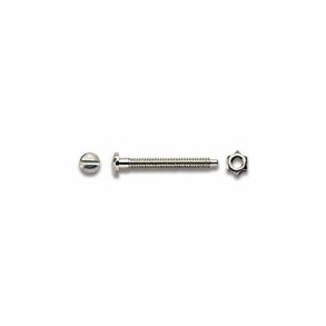 Rimless screw+nut nickelsilver H2,5 M1,4 L= 13mm