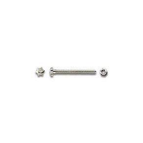 Rimless screw with Star head and nut H 2,55 M1,2 L=13mm.