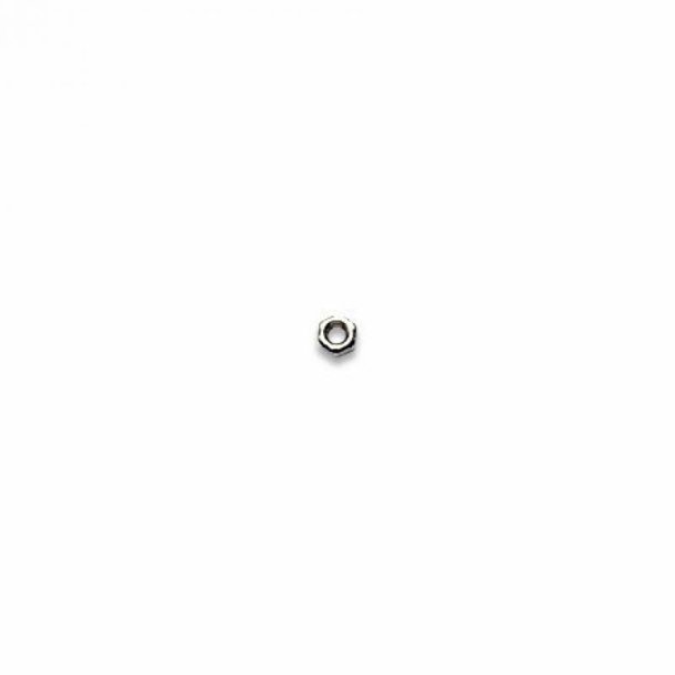 Hex nut nickel thread M1,4 D2,50 mm.L.1,30mm.