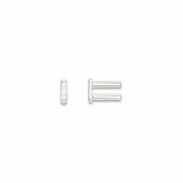 Plastic double rivets D=1,4mm.L7,2mm.soft for rimless