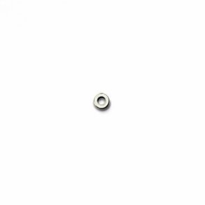 Flat silver metal washers nickel D ins. 1,45 D out.2,50mm