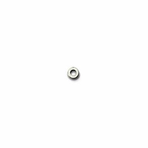 Flat silver metal washers nickel D.ins. 1,45 D.out.2,50mm