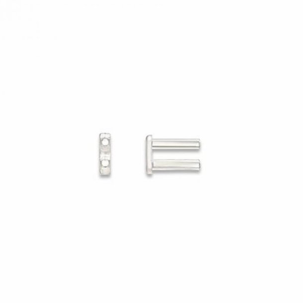 Hollowed hard plastic double rivets D 1.4x7,4mm.for rimless