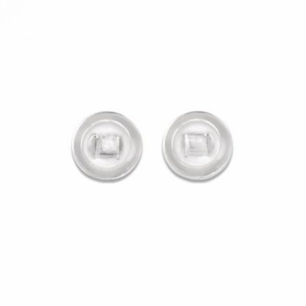 Silicone pads round 9mm. screw fixing 100pcs