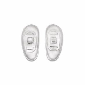 Silicone pads 17mm. screw fixing asymmetric shape 500pcs.