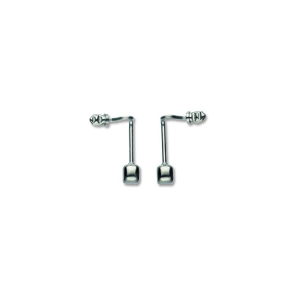 Titanium sidestegsarme m. skrue (2 par) Titanium