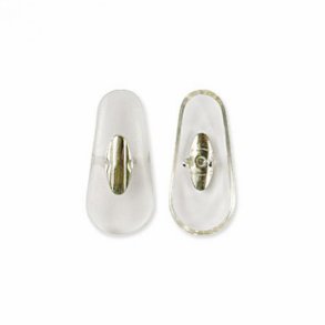 R.B. Nose pads B&L type 18mm. cristal clear (100 stk)