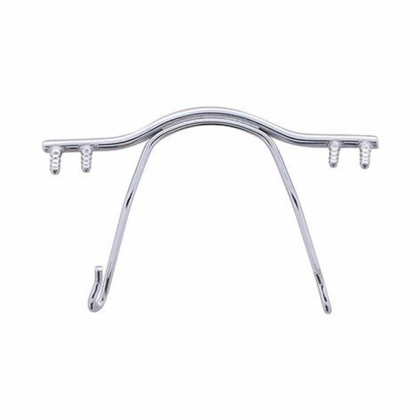 S/Steel nose bridge shiny silver 32mm.