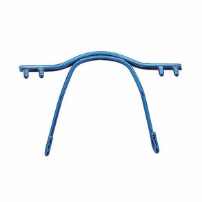 S/Steel nose bridge shiny blue 32mm.