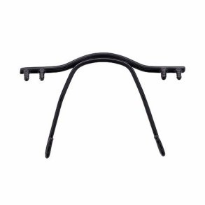 S/Steel nose bridge shiny black 32 mm.