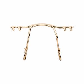 S/Steel nose bridge shiny gold 30 mm.