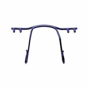 Steel nose bridge shiny blue 30 mm.