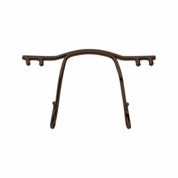 S/Steel nose bridge shiny brown 30mm.