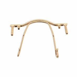 S/Steel bridge screw-in 30mm.wide gold colour f.metal frames