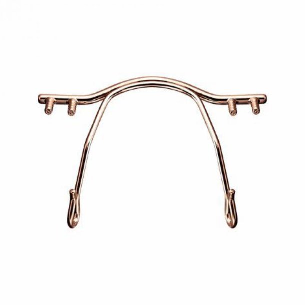 Titanium nose bridge shiny gold ros&Atilde;&uml; colour 30mm.