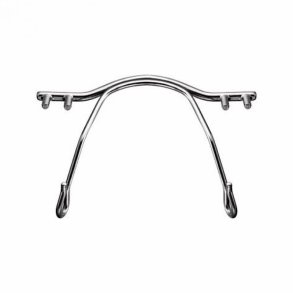Titanium nose bridge shiny silver 30mm.
