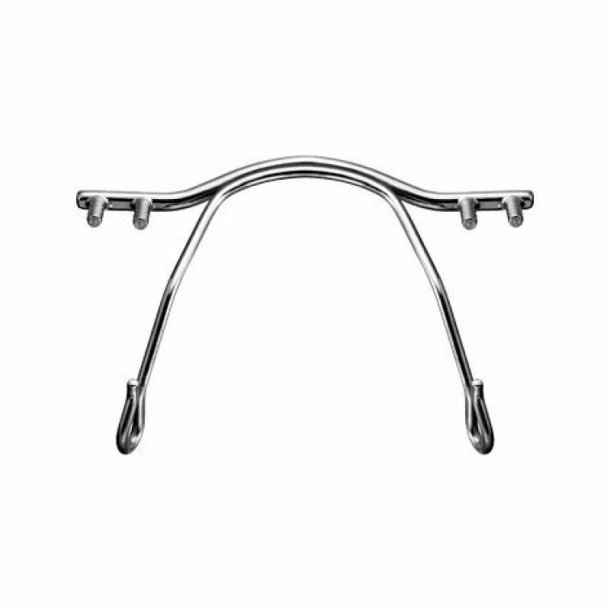 Titanium nose bridge shiny silver 30mm.