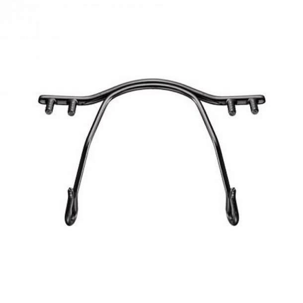 Titanium nose bridge shiny gunmetal 30mm.