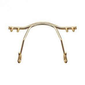 Titanium nose bridge shiny gold 32mm.