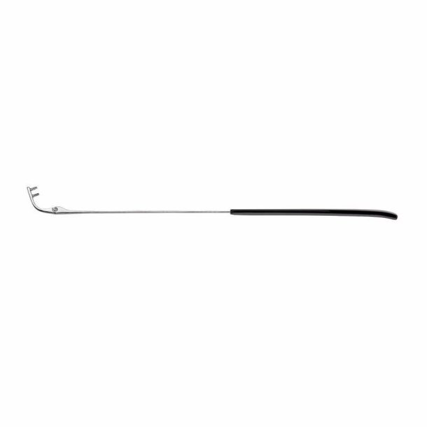 Titanium temples shinysilver for rimless frames 2,7x140mm.