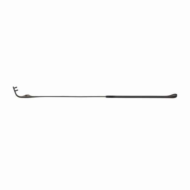 Titanium temples shiny gunmetal for rimless frames