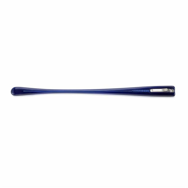 Blue large flexible acetate sides L140mm 10mm.1,4mm.wide
