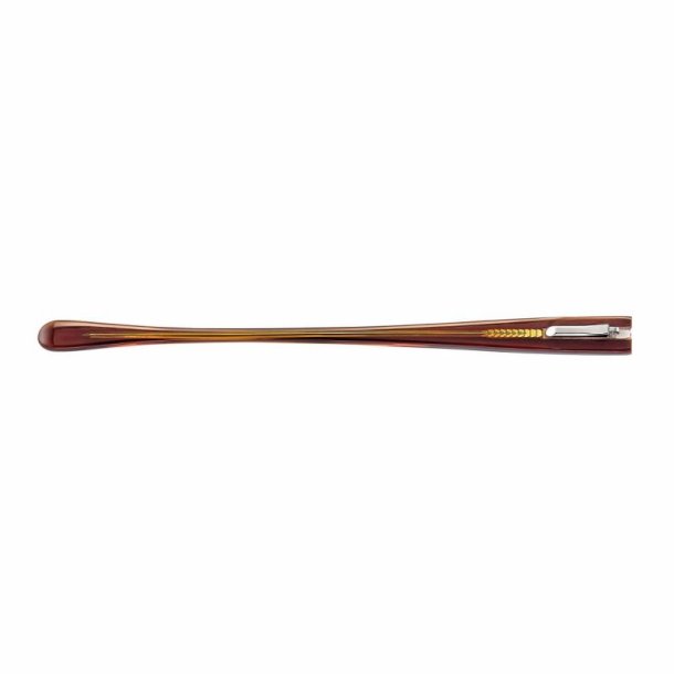 Acetate clear brown flex sides L=140mm. H=10mm.joint 1,2mm.