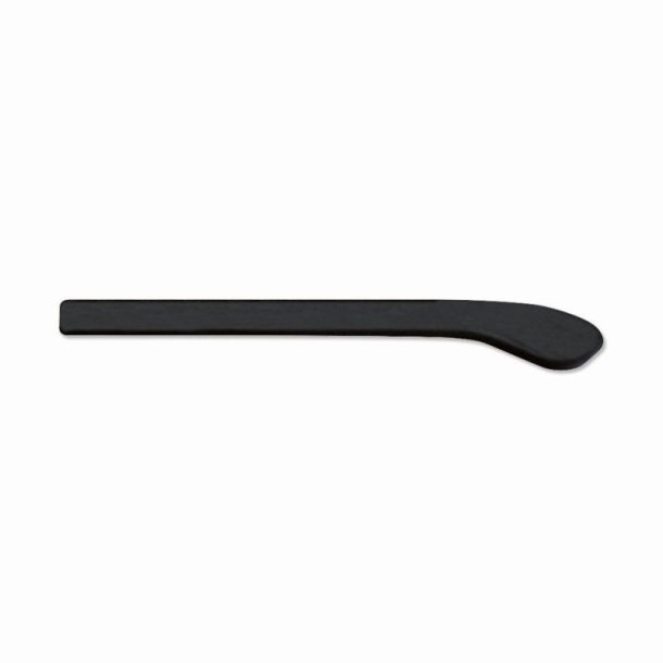 Special temple tips for flat sides, rubber with special hole Sort|65mm - 10 stk