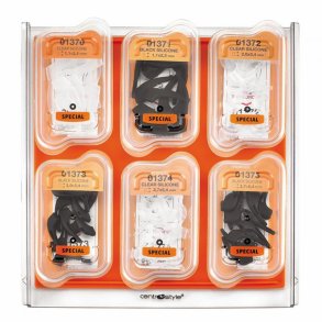 Frame Lock Clear/Black Kit (6x 12 stk.)