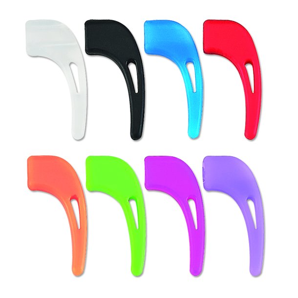 Frame locks silicone Medium  2.0/3.4mm|Clear|Med sidehul|12 stk.