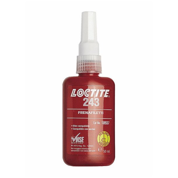 Liquid Thread Locktite 243 50ml (trretid: Ca. 2 timer)