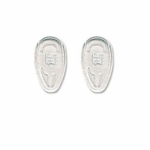 Symmetrical screw fixing silicone pads 14,5mm (20 stk)