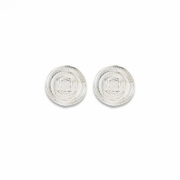 Symmetrical slim silicone padsD= 9,0mm. push-on